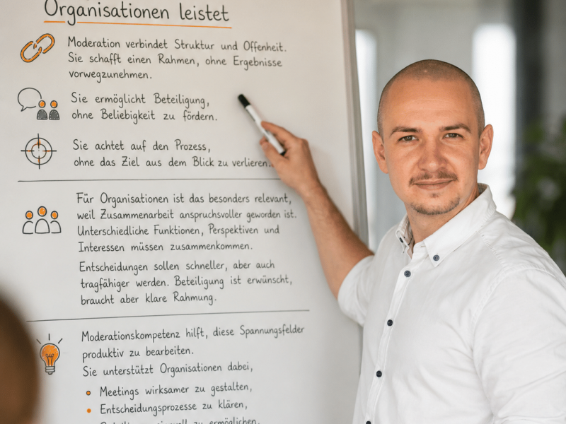 Moderationskompetenz: Warum Moderation heute mehr ist als eine Rolle - Neuland Development
